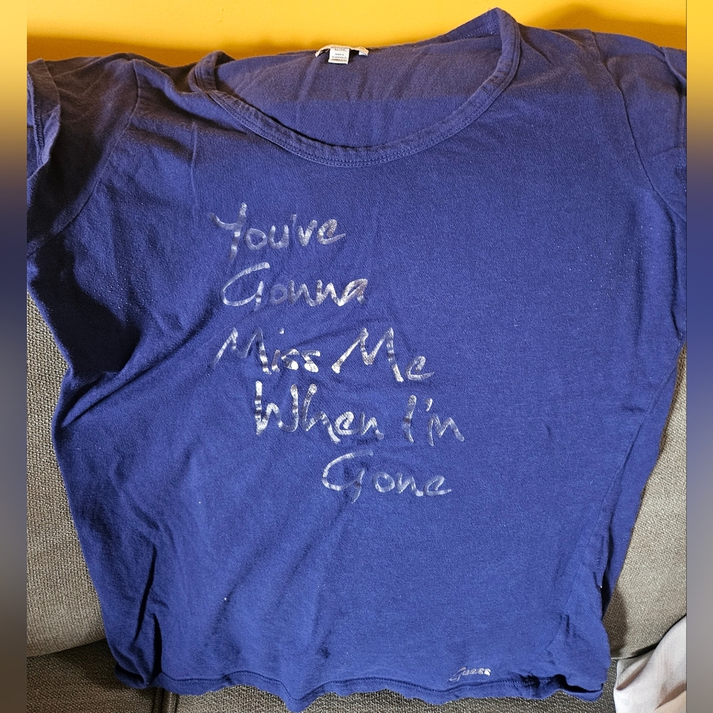 Navy Graphic Tee - "You've Gonna Miss Me When I'm Gone"